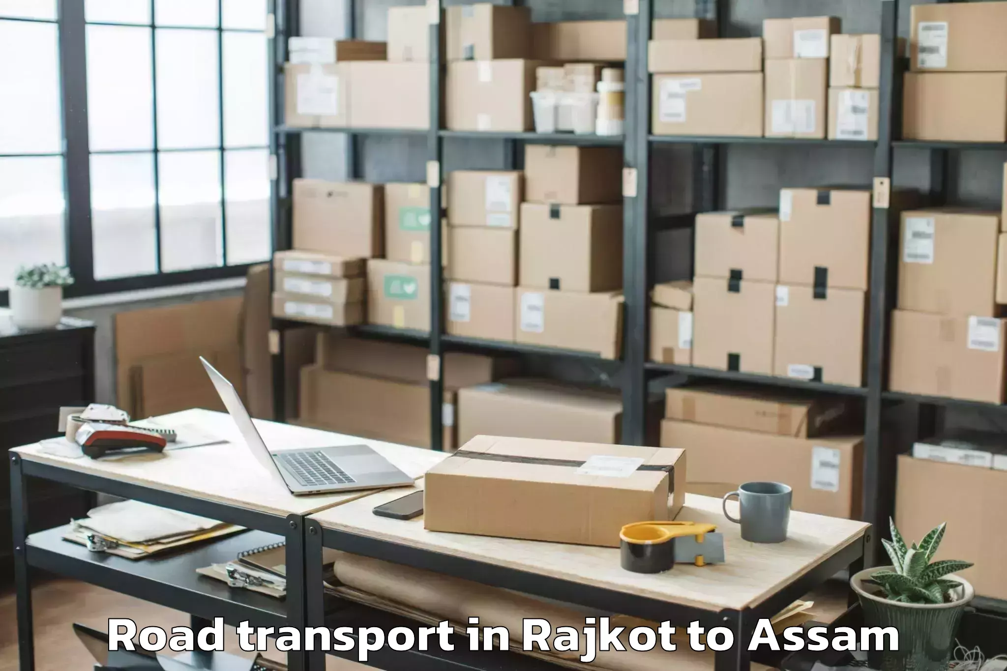 Hassle-Free Rajkot to Golakganj Road Transport